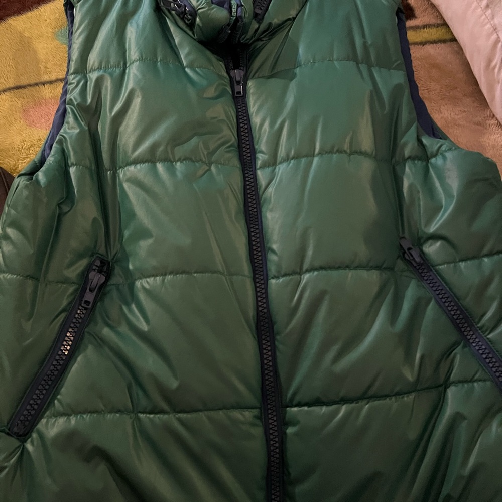 Green&Blue puff vest